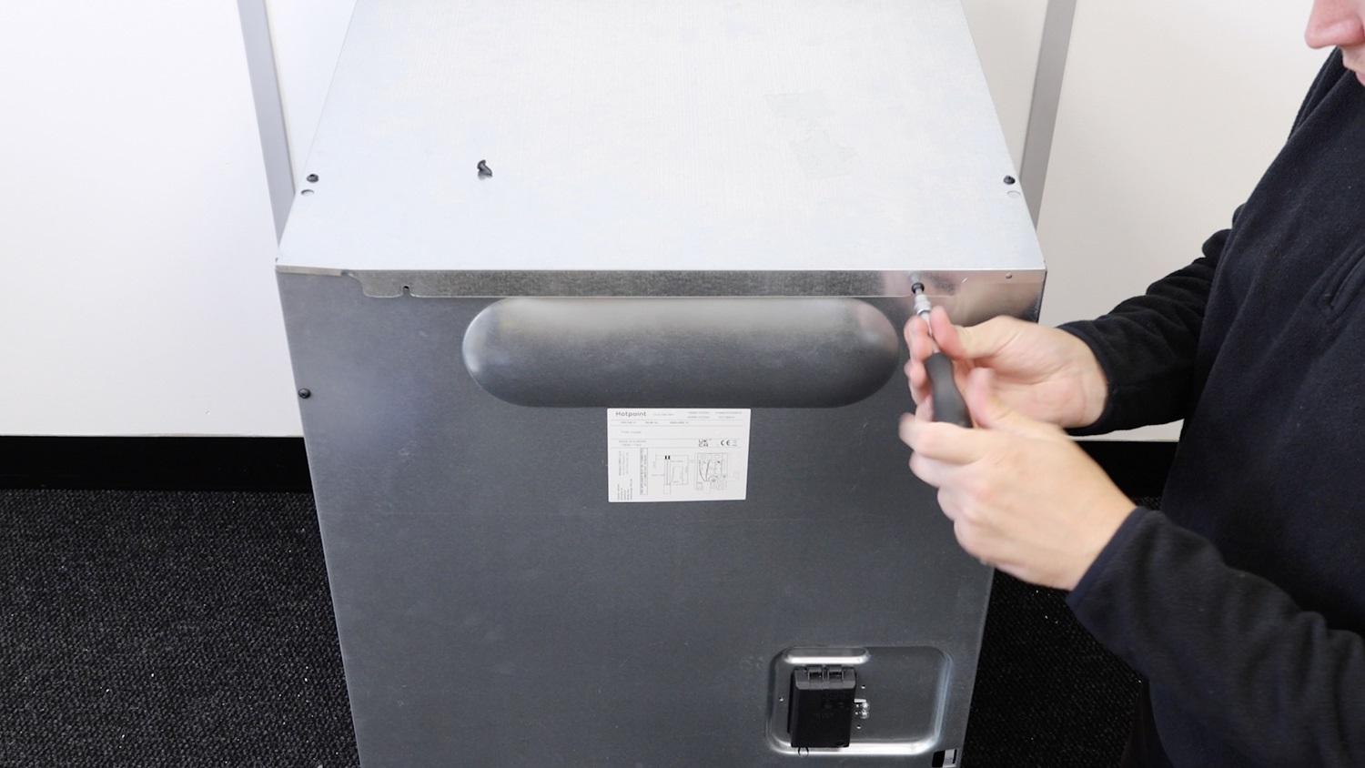 Remove screws from rear panel